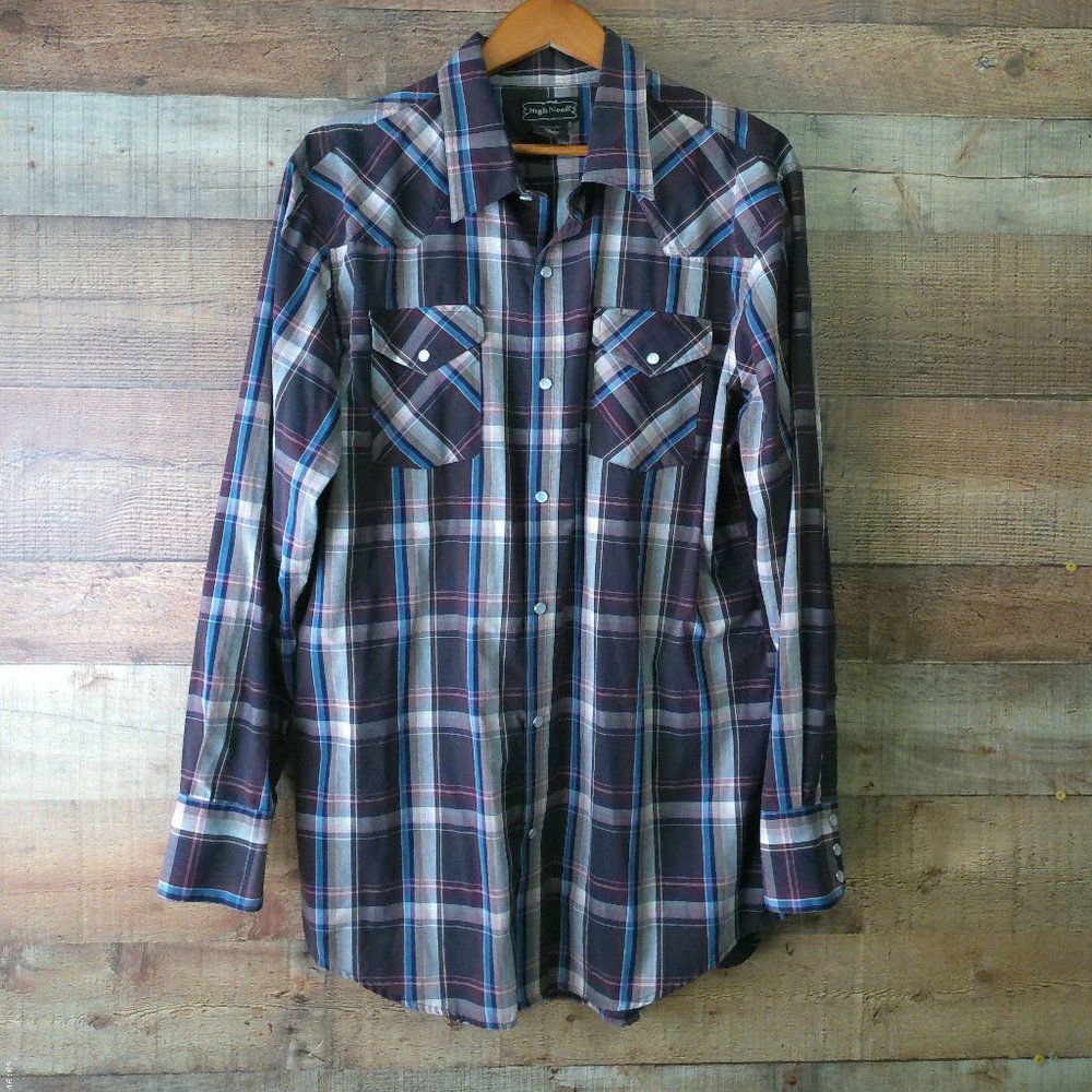 High Noon pearl snap shirt large used  but in good shape as is buyer pays shippi